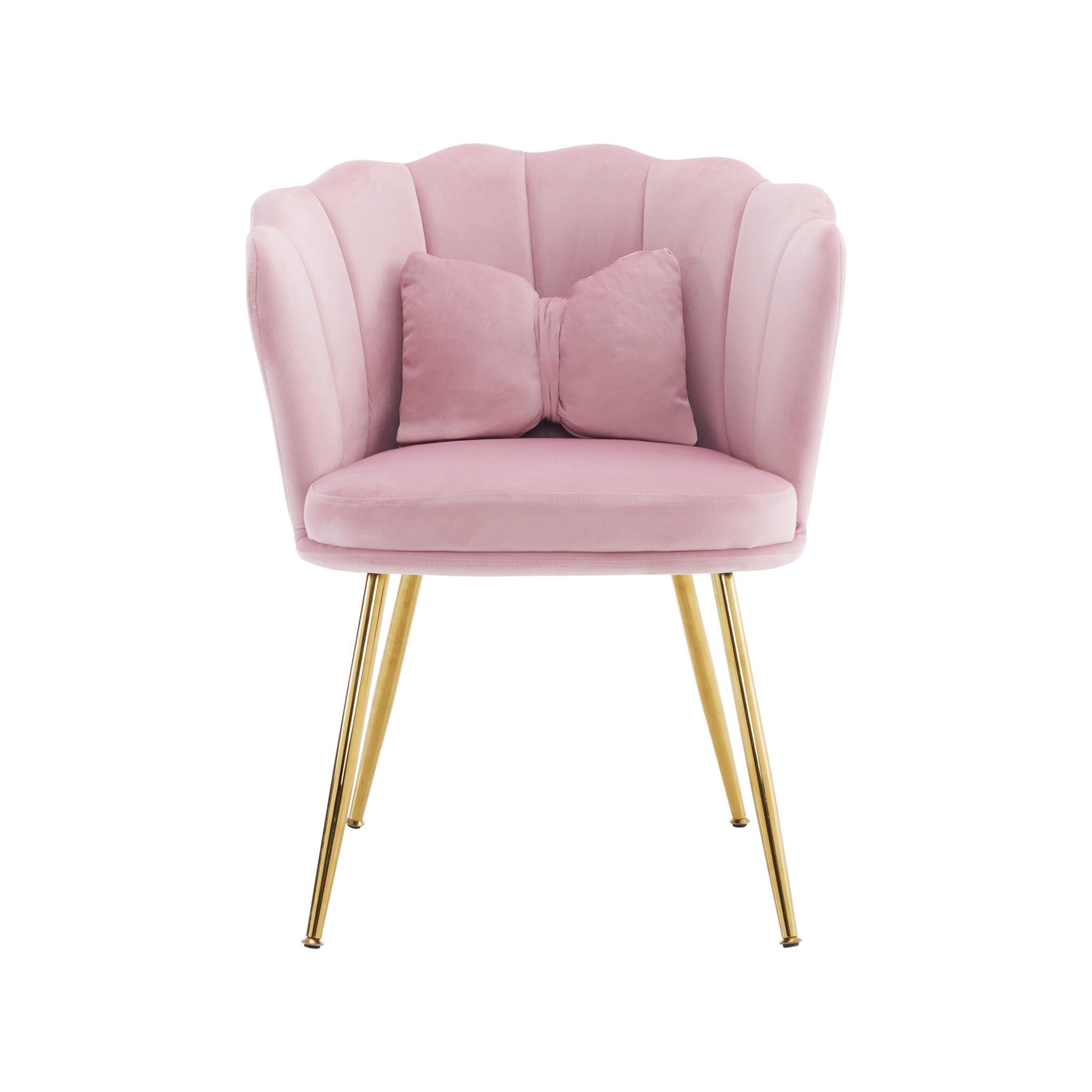 Voir la diapositive 5 : MERAX Fauteuil fixe avec coussin papillon et pieds en métal