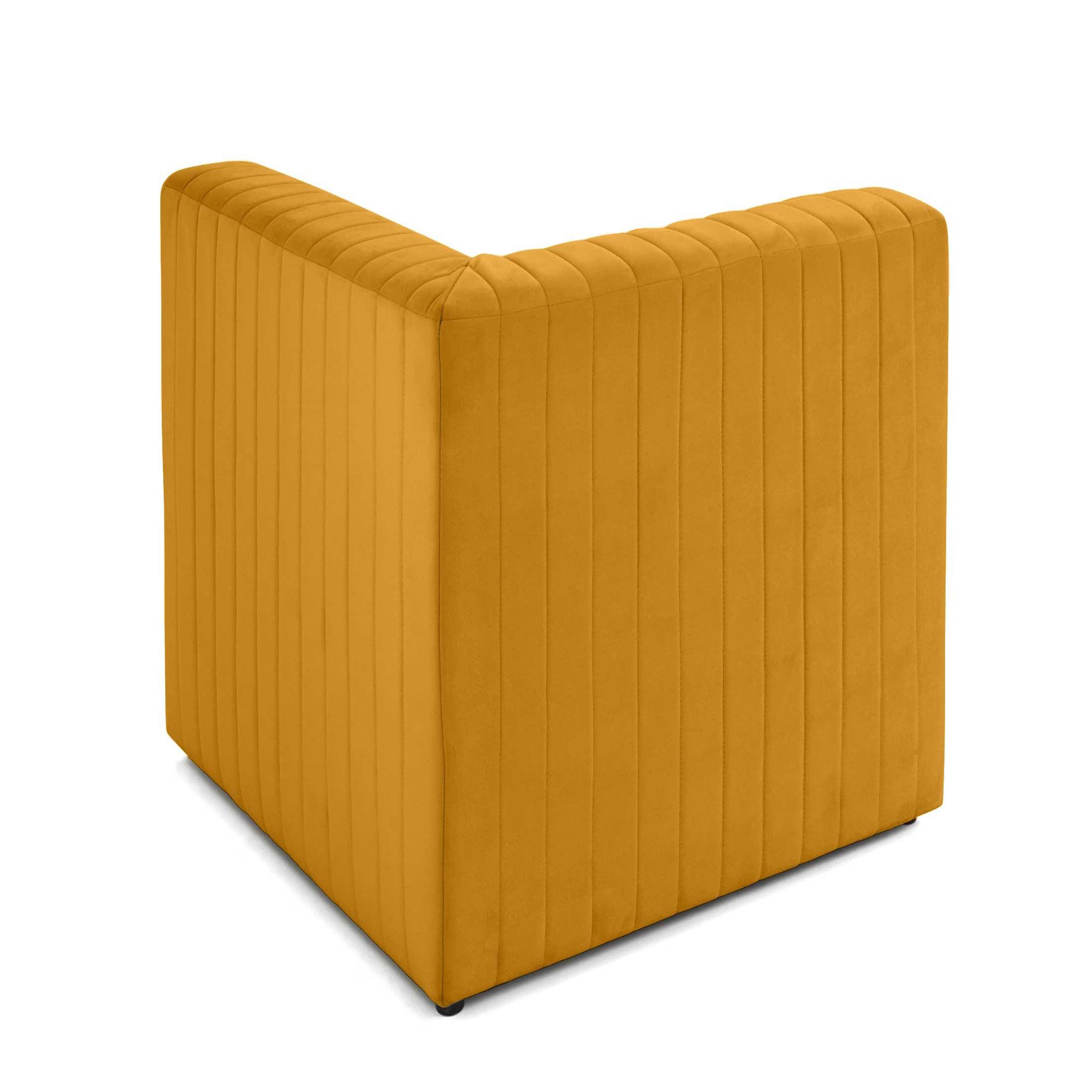 Voir la diapositive 4 : LISA DESIGN Nova - module d'assise d'angle réversible - en velours