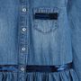 Voir la diapositive 2 : IN EXTENSO Robe manches longues en jean fille