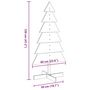 Voir la diapositive 6 : VIDAXL Arbre de Noël en bois pour decoration 120 cm bois massif de pin
