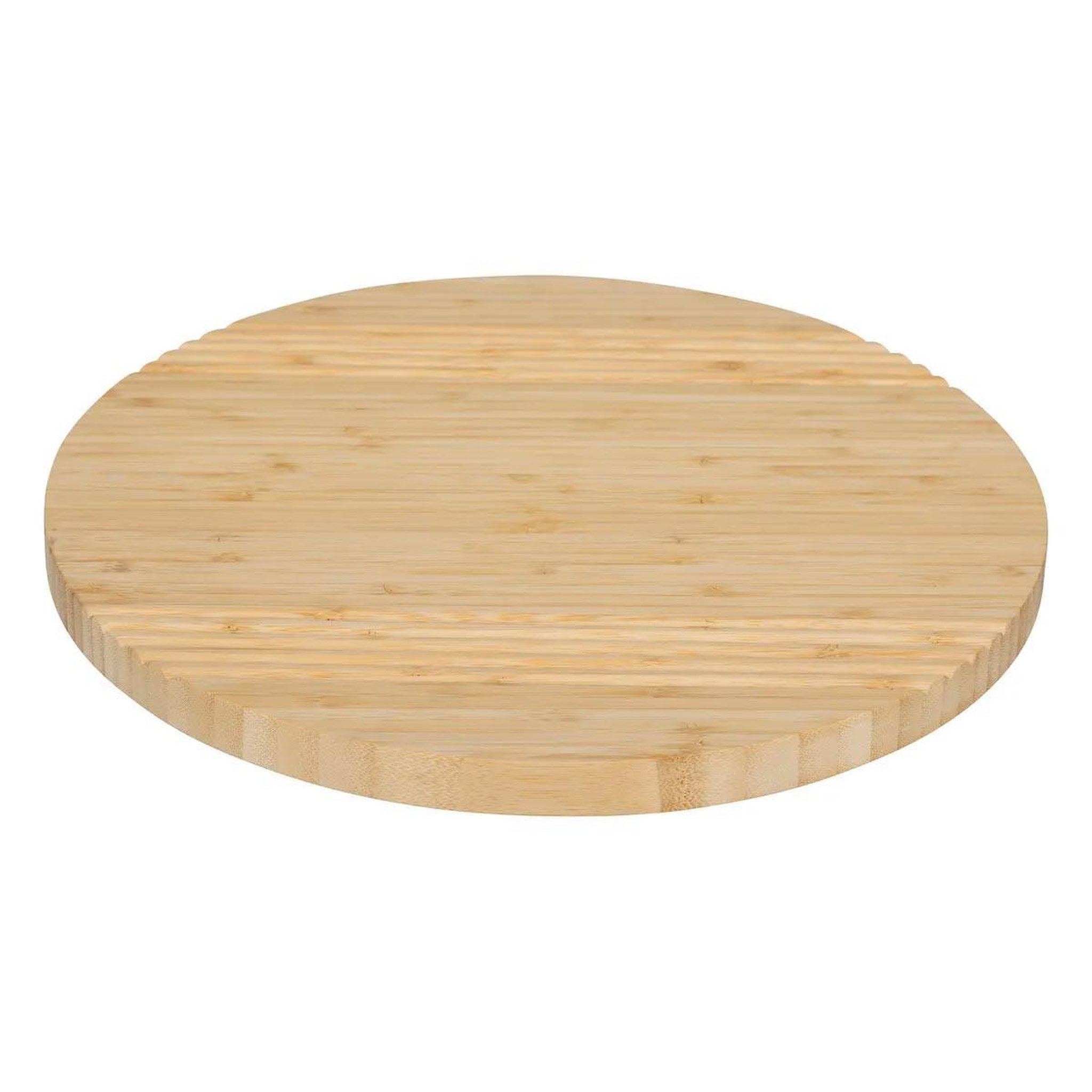 FIVE Plateau tournant en bambou  rainuré  35cm naturel