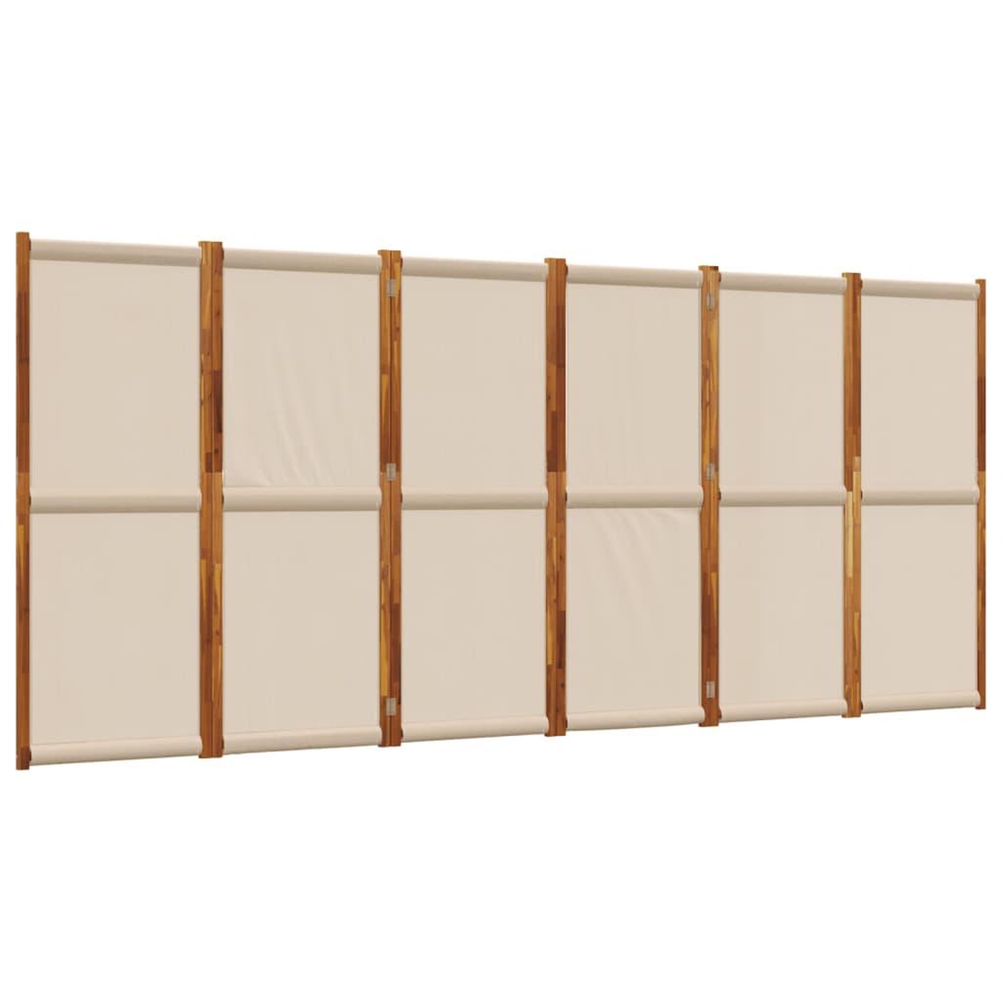 Voir la diapositive 2 : VIDAXL Cloison de separation 6 panneaux taupe 420x180 cm