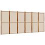 Voir la diapositive 2 : VIDAXL Cloison de separation 6 panneaux taupe 420x180 cm