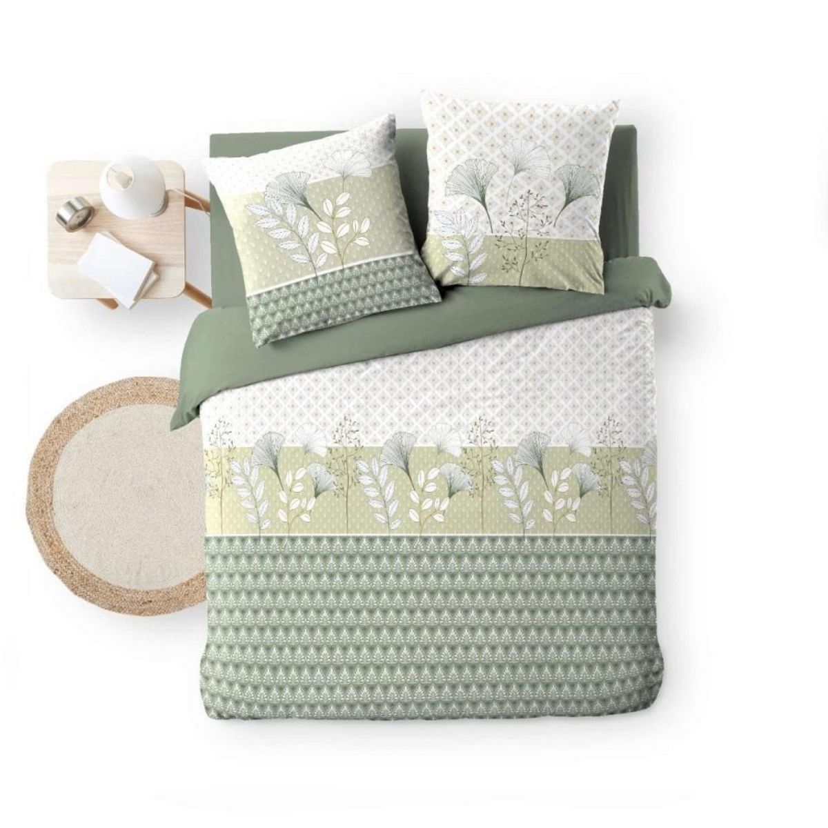 Douceur d'Intérieur Housse de couette 240x220 + 2 taies POETINE 100% coton