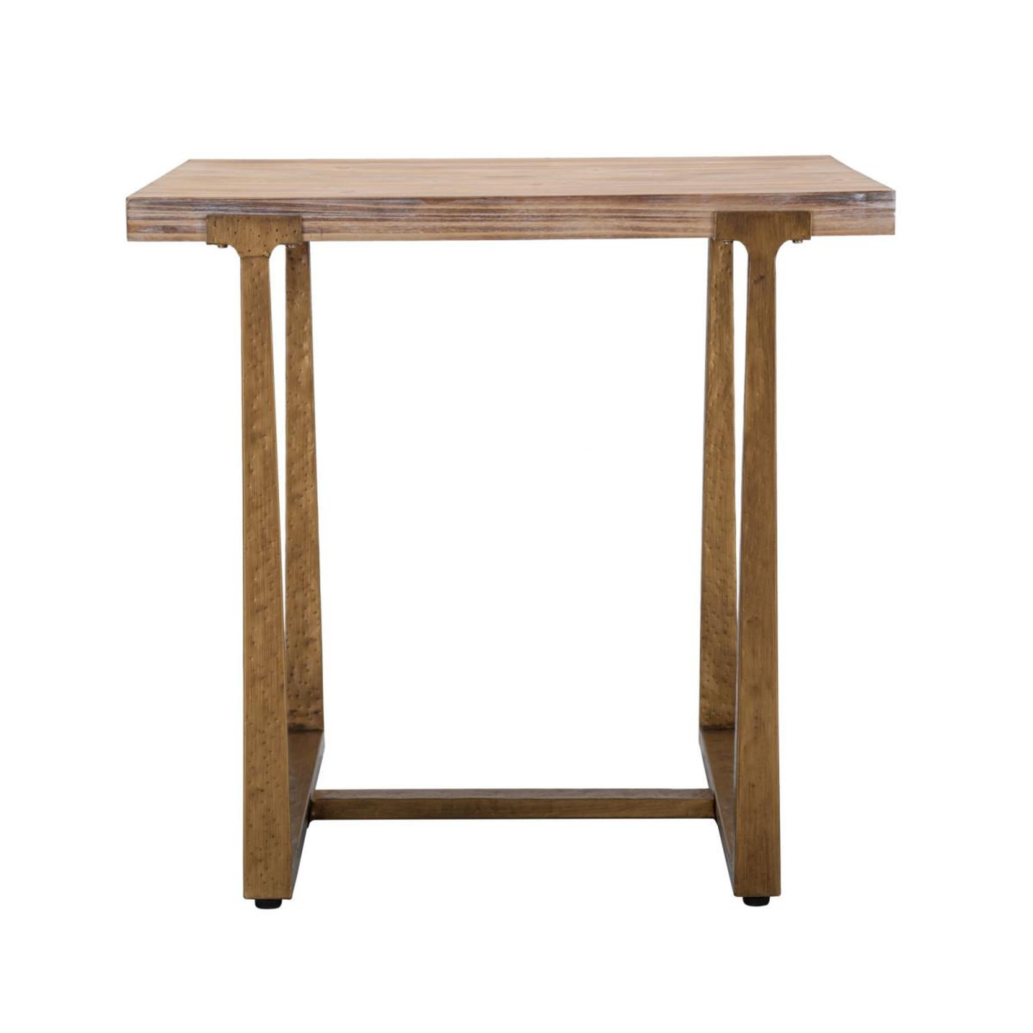 Voir la diapositive 2 : Paris Prix Table à manger carrée effet bois  ankara  80cm naturel