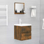 Voir la diapositive 5 : VIDAXL Miroir de bain Chene fume 40x10,5x37 cm Bois d'ingenierie