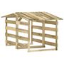 Voir la diapositive 2 : VIDAXL Pergolas avec toits 2 pcs 100x90x100 cm Bois de pin impregne