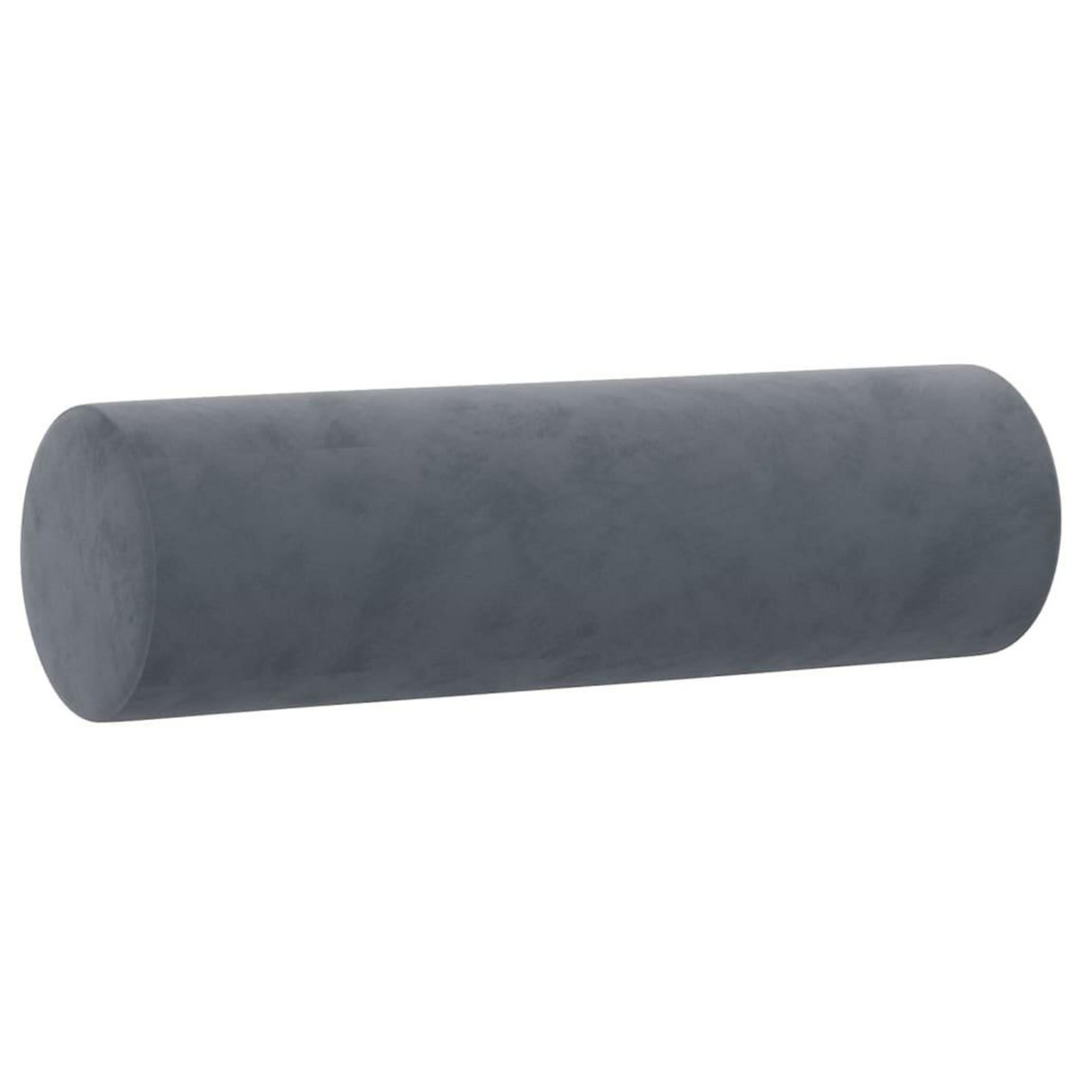 VIDAXL Coussins decoratifs lot de 2 Gris fonce Ø15x50 cm Velours