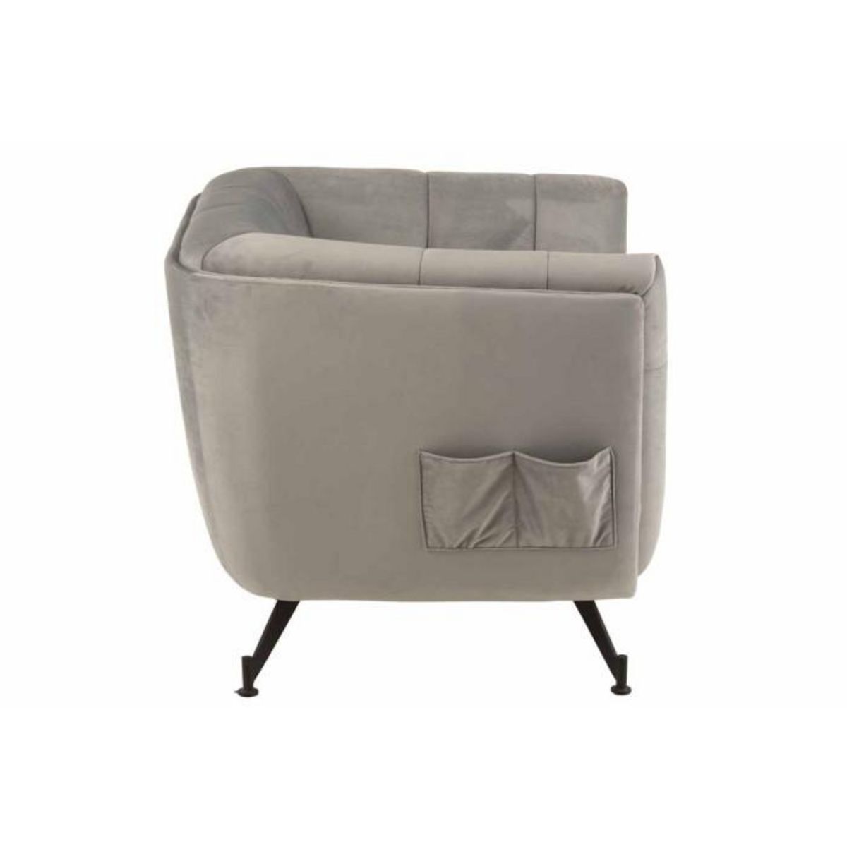 Paris Prix Fauteuil Lounge Design  Conforad  95cm Gris Clair