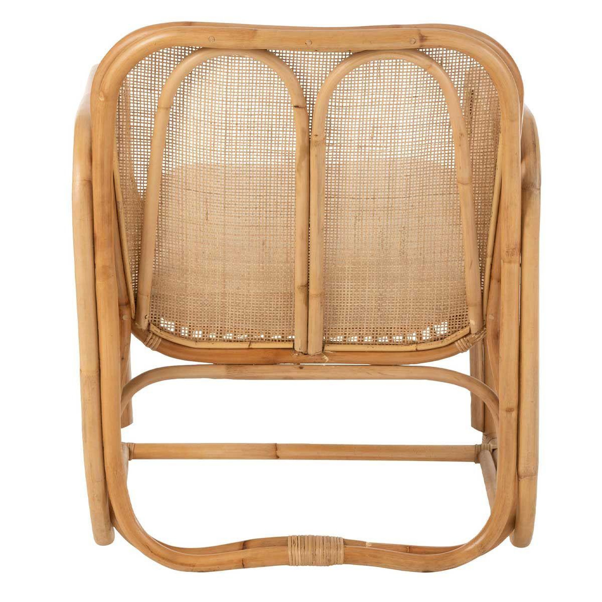 Voir la diapositive 4 : J-LINE Fauteuil Design en Rotin  Casablanca  65cm Naturel