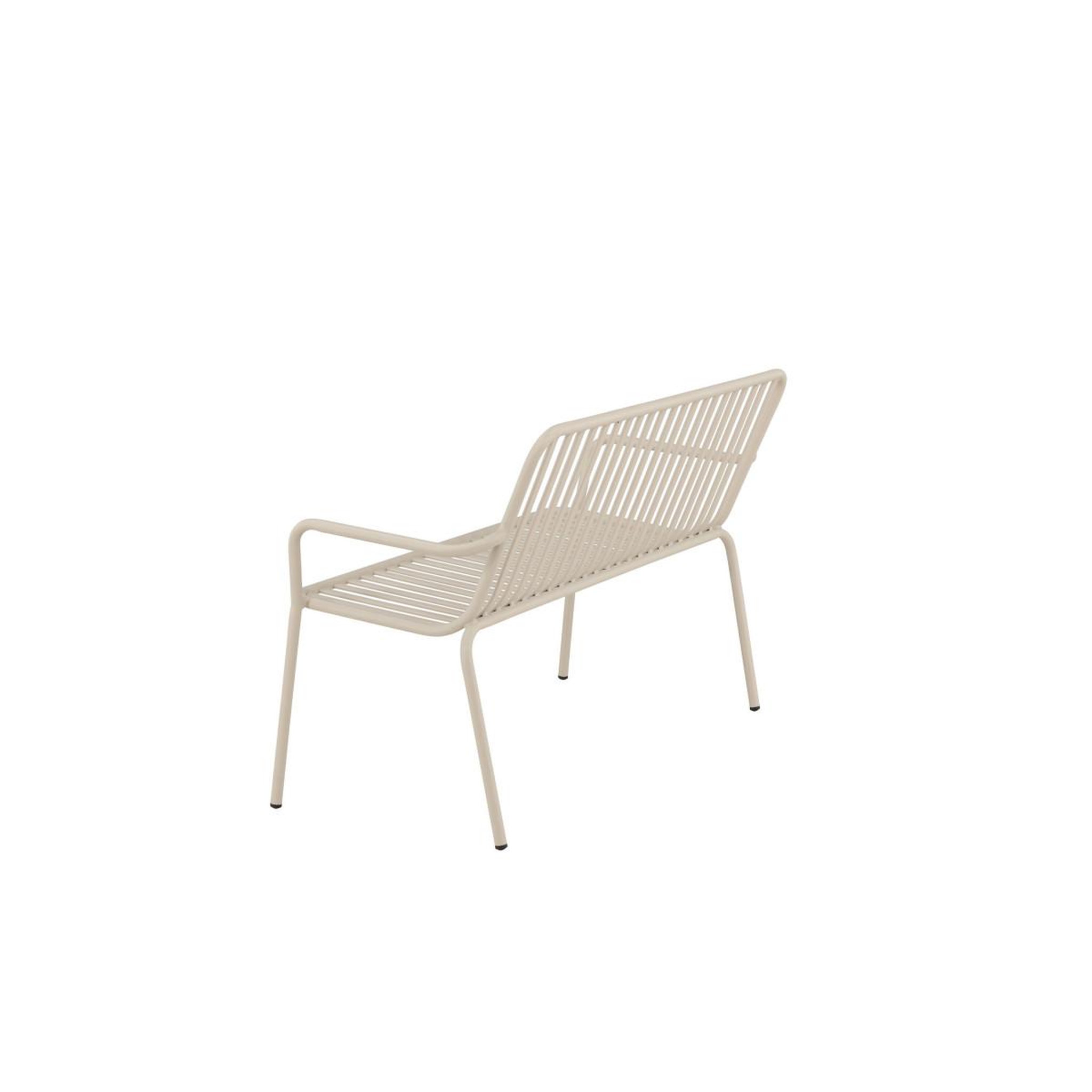 Voir la diapositive 5 : Paris Prix Banc de jardin en métal  peking  130cm beige