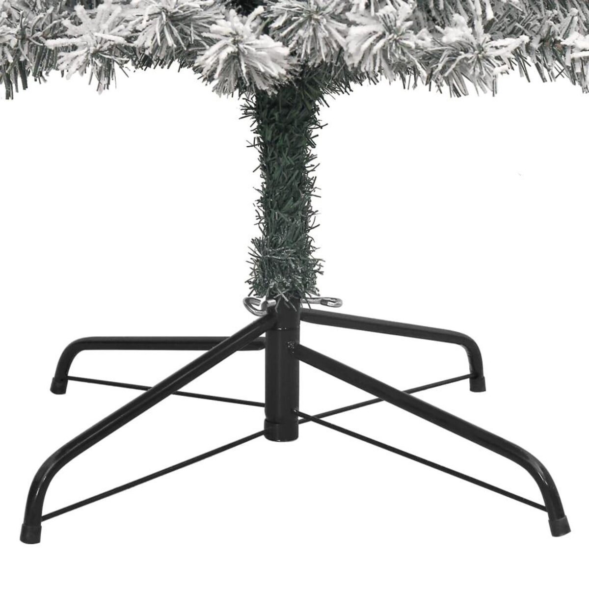 VIDAXL Sapin de Noël mince avec support et flocon de neige 270 cm PVC