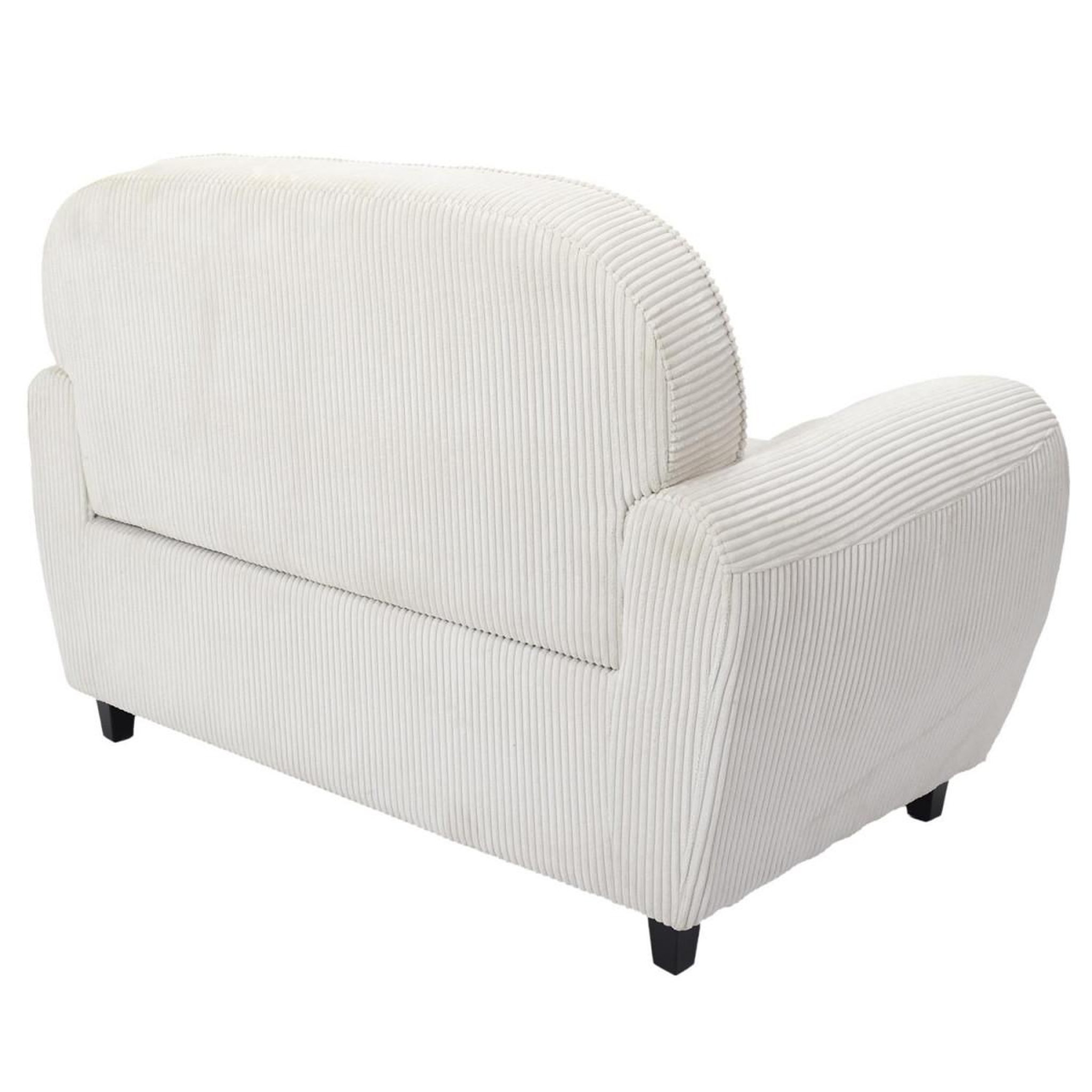 Voir la diapositive 5 : The Home Deco Factory Canapé club 2 places côtelé  scott  137cm beige