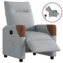 Voir la diapositive 1 : VIDAXL Fauteuil inclinable electrique Gris clair Tissu