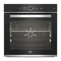 Voir la diapositive 1 : Beko Four encastrable multifonction - Pyrolyse - BEKO - BBIM13500XPSW - Inox / Noir - Porte froide - 59,4 x 56,7 x 59,5 cm