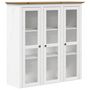 Voir la diapositive 3 : VIDAXL Buffet BODO blanc et marron 115,5x43x200,5cm bois massif de pin