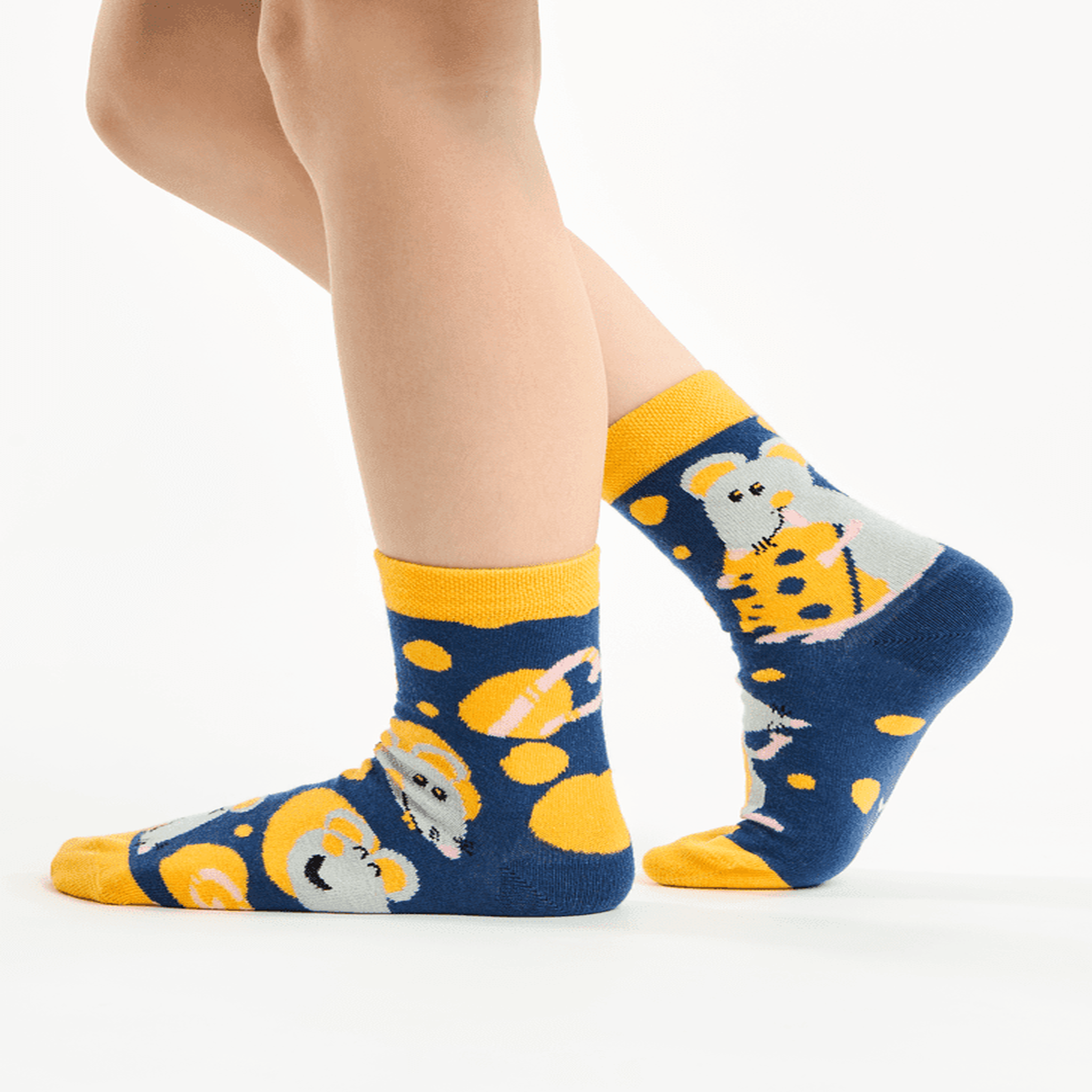 Voir la diapositive 4 : DEDOLES Chaussettes enfants souris et fromage