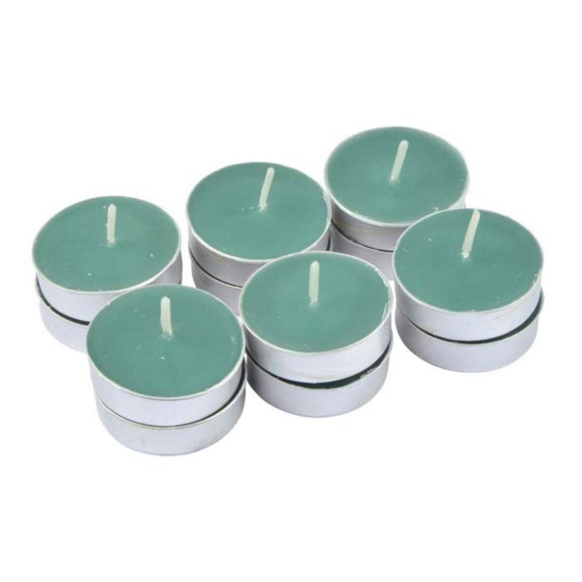Paris Prix Lot de 12 Bougies Chauffe-Plat  Essentiel II  3,5cm Thé Vert