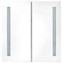 Voir la diapositive 4 : VIDAXL Armoire de salle de bain à miroir LED Gris béton 62x14x60 cm