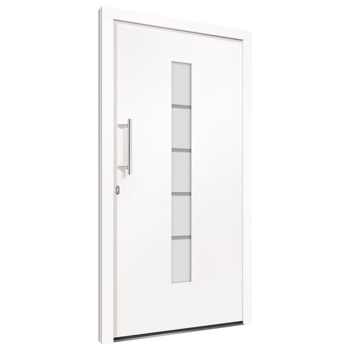 VIDAXL Porte d'entree Aluminium et PVC Blanc 110x210 cm