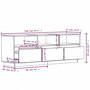 Voir la diapositive 6 : VIDAXL Meuble TV 140x37x50 cm Bois de pin massif