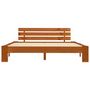 Voir la diapositive 2 : VIDAXL Cadre de lit sans matelas marron miel 160x200cm bois pin massif