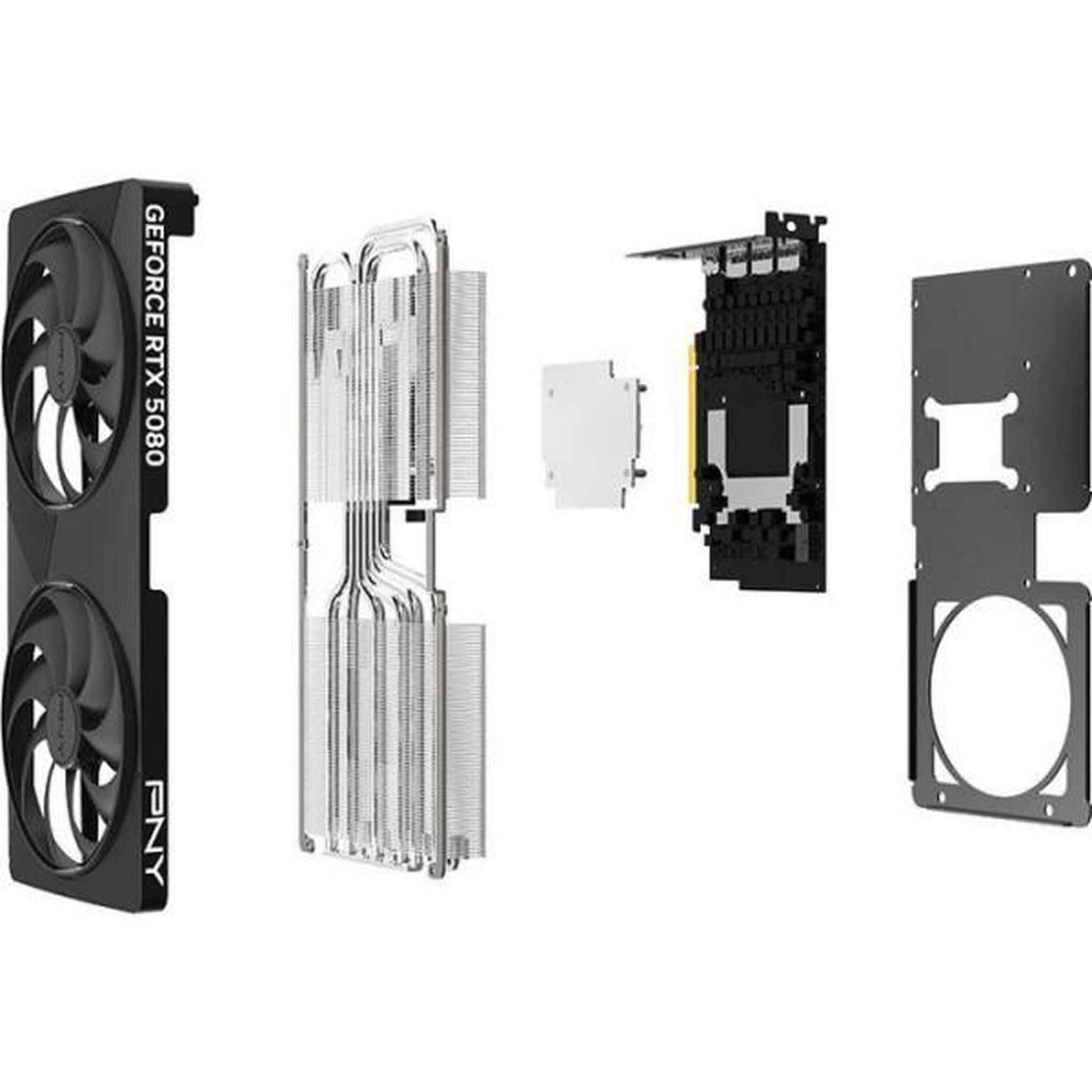 Voir la diapositive 4 : PNY PNY - Carte graphique - NVIDIA Blackwell - GeForce RTX 5080 SLIM OC Dual Fan - 16 Go