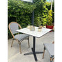 Voir la diapositive 4 : Paris Prix Ensemble Table de Jardin & 2 Chaises  Bistro  70cm Bleu