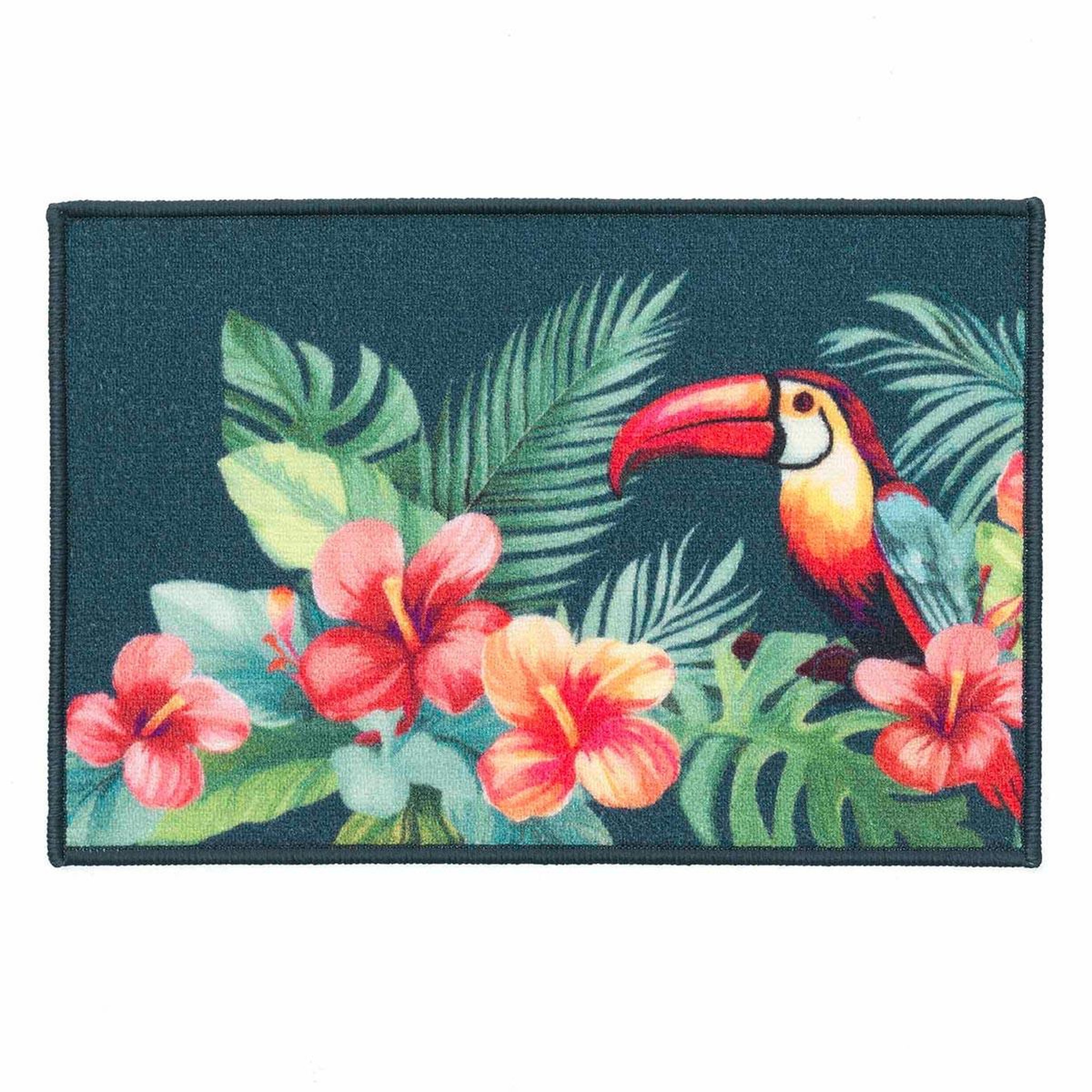 Voir la diapositive 1 : Douceur d'Intérieur Tapis déco imprimé  moorea  40x60cm multicolore