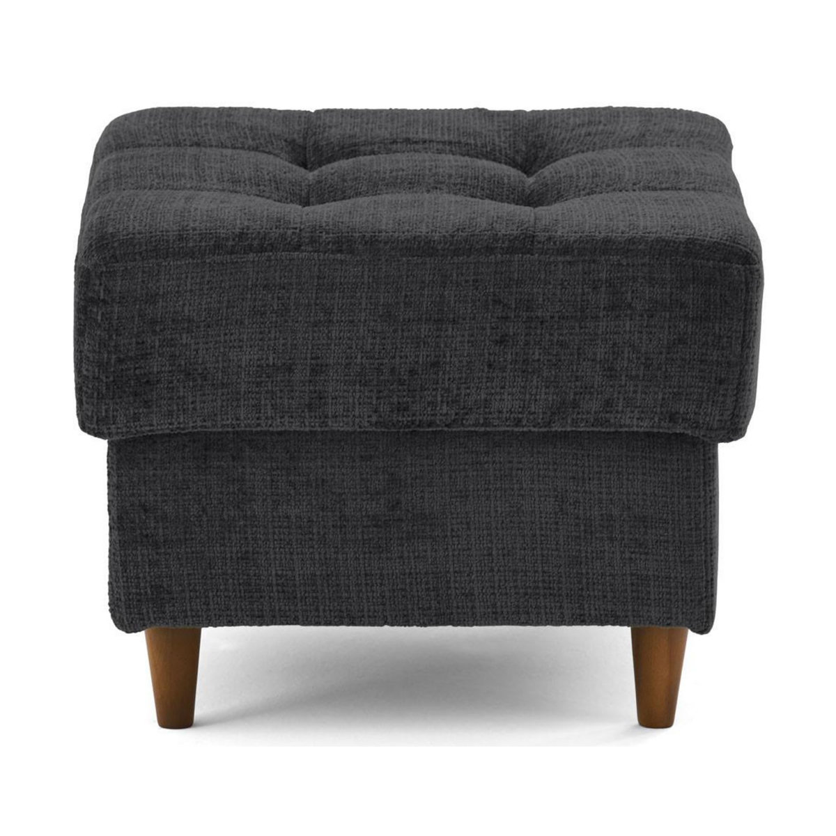 LISA DESIGN Anna - pouf en velours texturé - pieds en bois