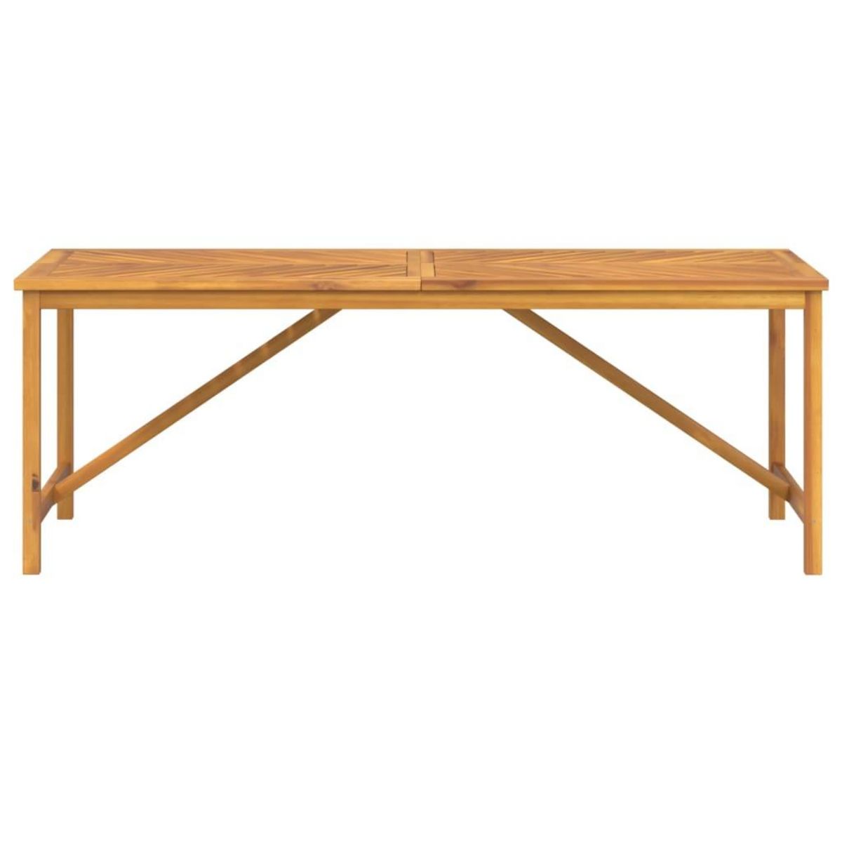 VIDAXL Table a manger de jardin 200x90x74 cm bois d'acacia solide