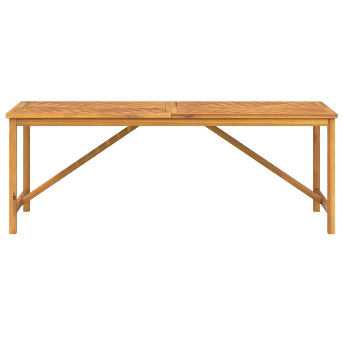 VIDAXL Table a manger de jardin 200x90x74 cm bois d'acacia solide