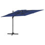 Voir la diapositive 2 : VIDAXL Parasol cantilever a double toit Bleu azure 400x300 cm