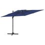 Voir la diapositive 2 : VIDAXL Parasol cantilever a double toit Bleu azure 400x300 cm