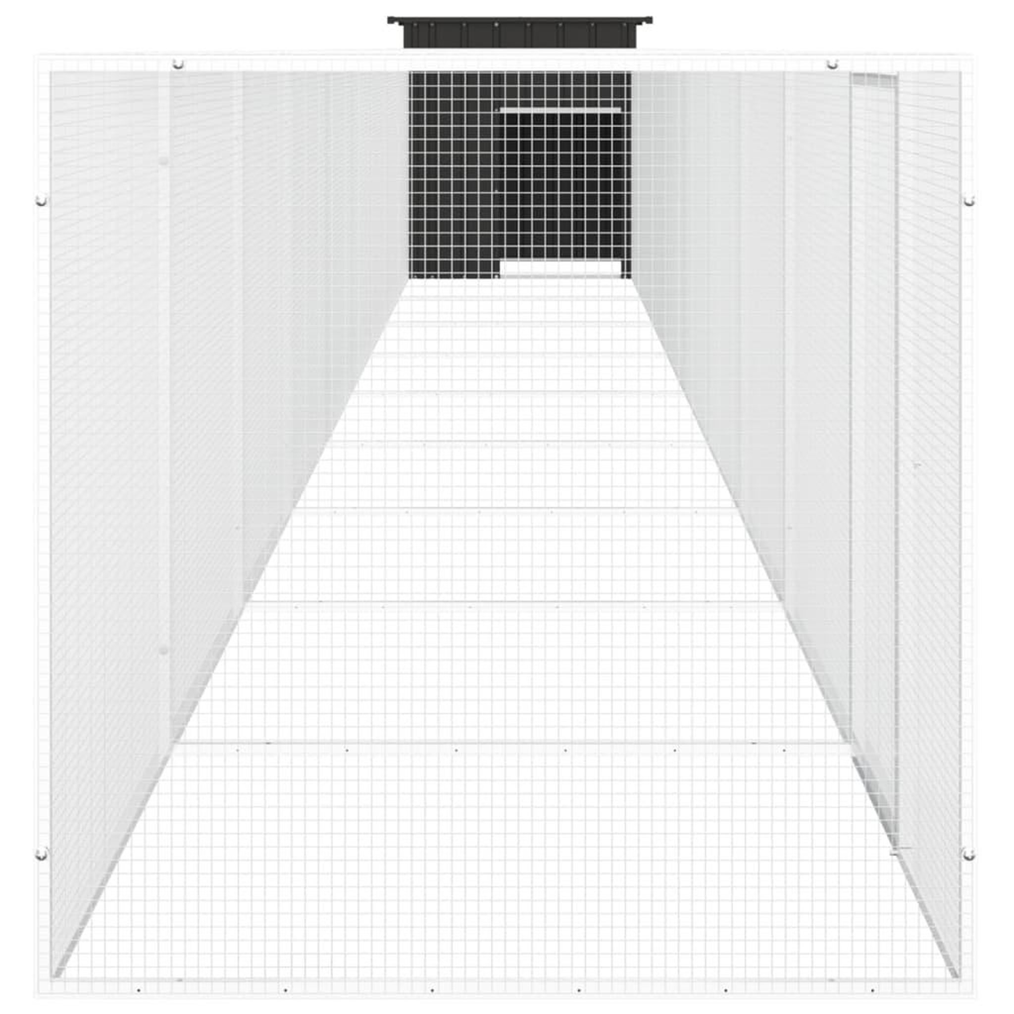 Voir la diapositive 4 : VIDAXL Poulailler Anthracite 1000x91x100 cm Acier galvanise