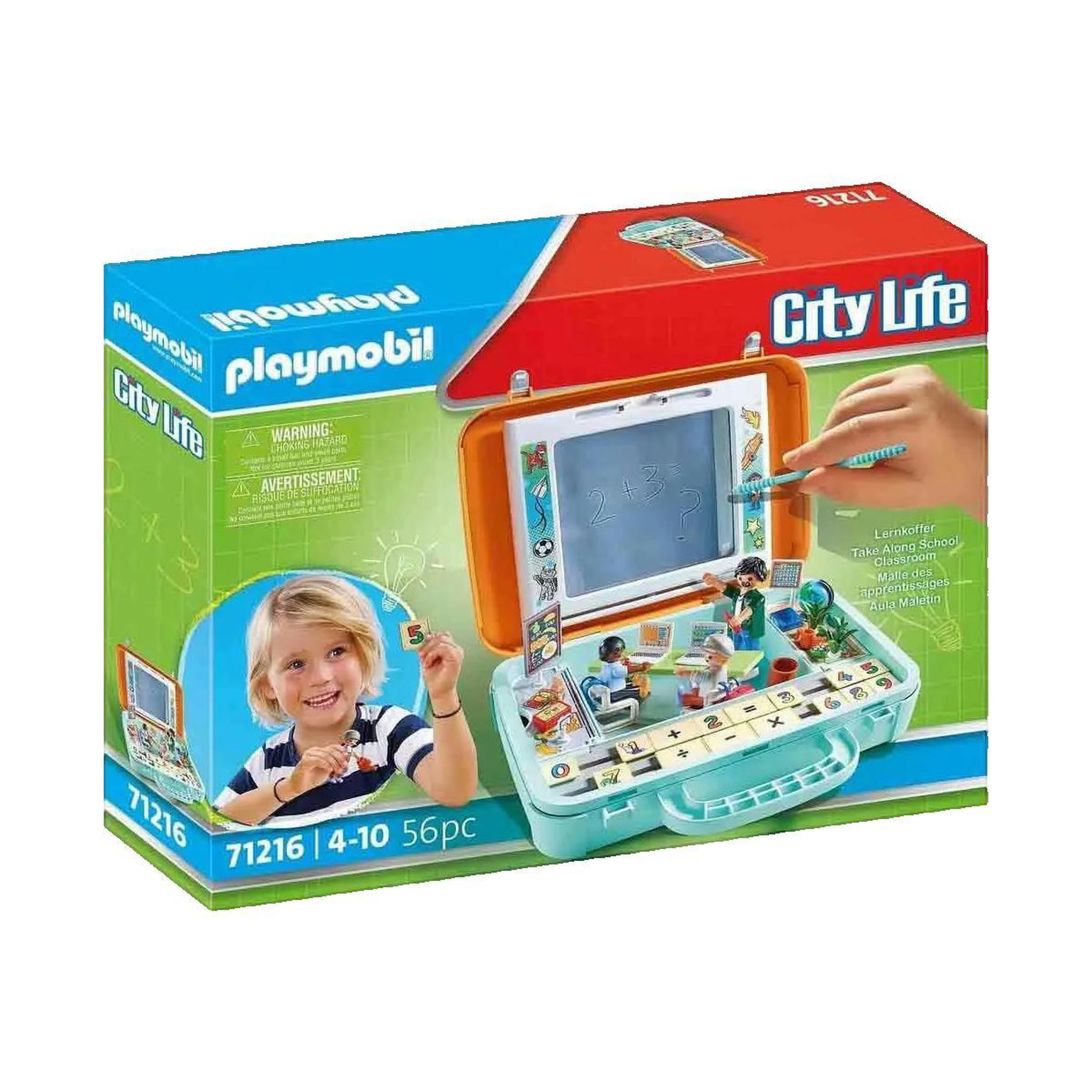 Voir la diapositive 2 : PLAYMOBIL Jeu éducatif Playmobil Lernkoffer 71216 multicolore