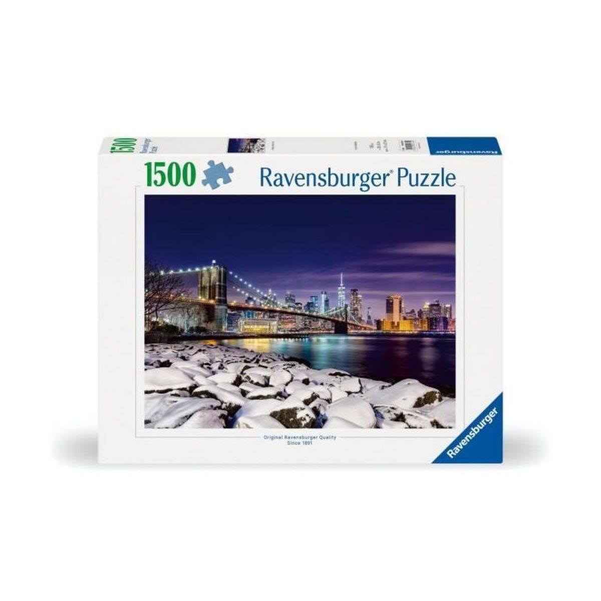 RAVENSBURGER Ravensburger-Puzzle 1500 pieces-New York en hiver-Adultes & enfants des 14 ans-Puzzle de qualité supérieure 80x60cm-12000734