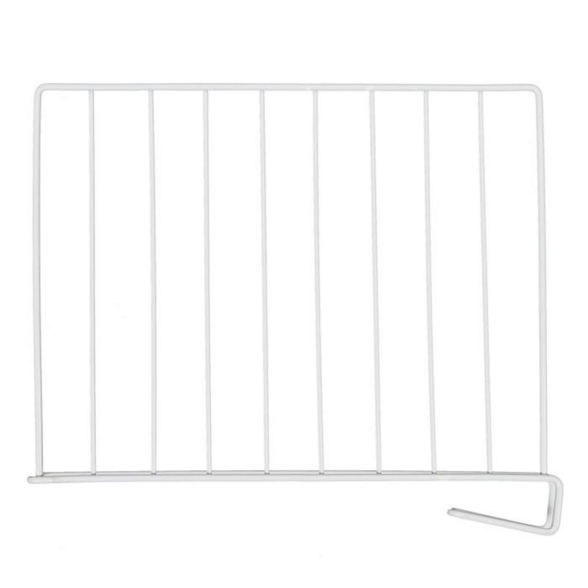 Paris Prix Séparateur d'Étagère en Métal  Armoire  32cm Blanc