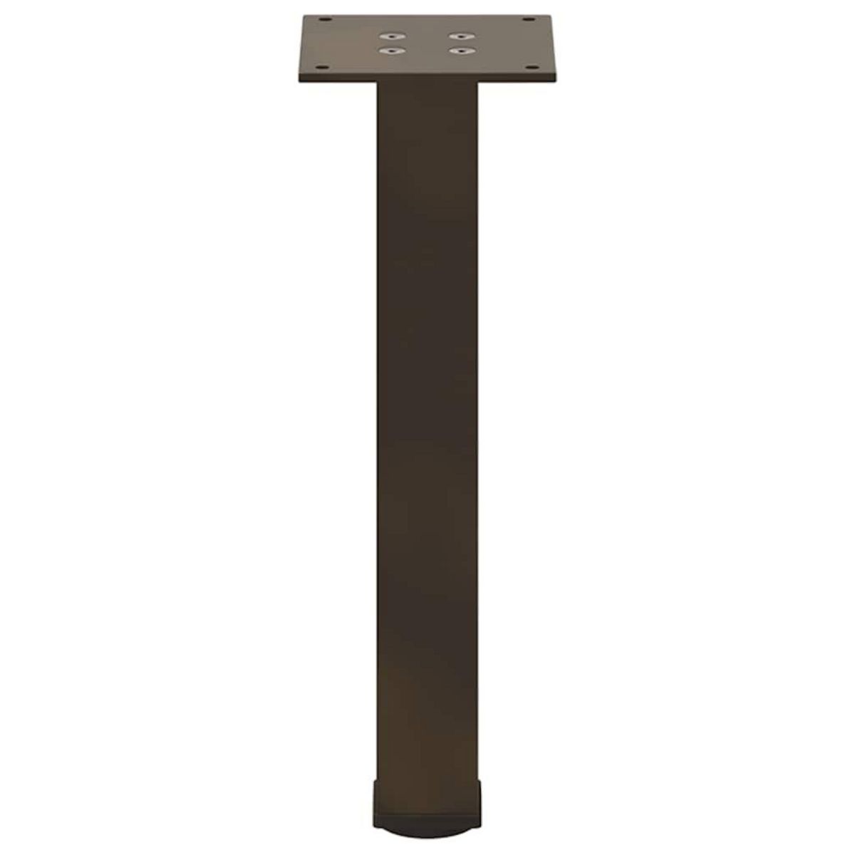 VIDAXL Pieds de table basse acier naturel 4 pcs 30-32 cm acier