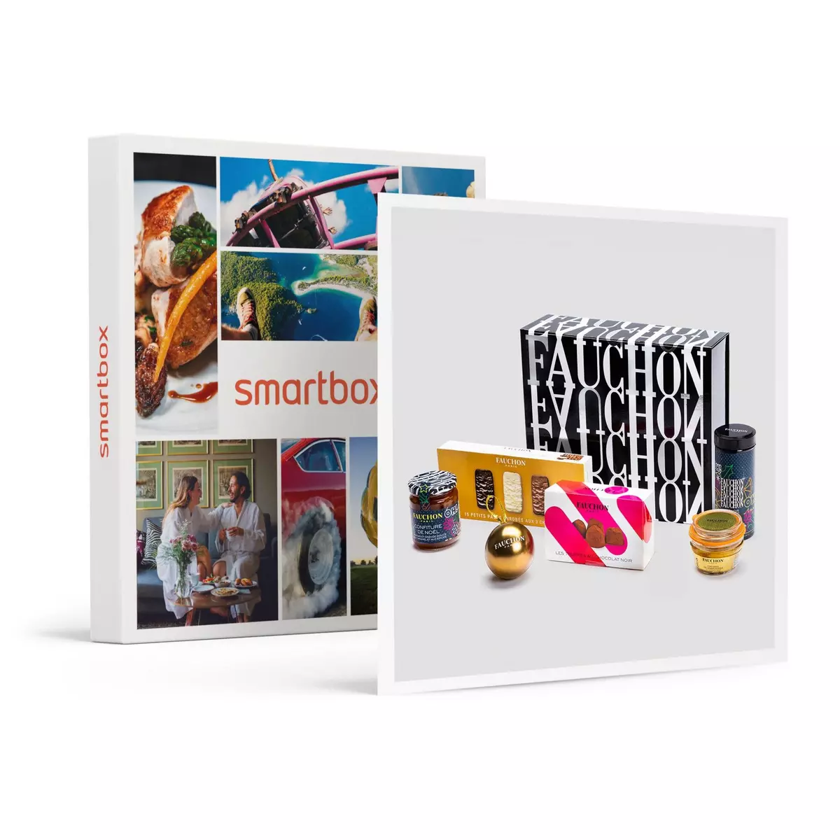 Smartbox Coffret Instants de Noël Fauchon : assortiment de délices sucrés et salés livré à domicile - Coffret Cadeau Gastronomie