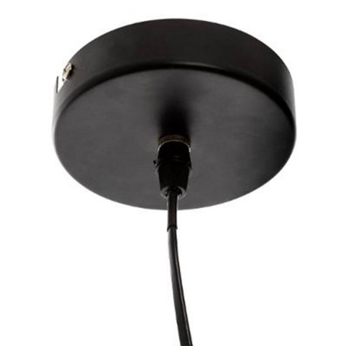Paris Prix Lampe Suspension en Rotin  Léa  62cm Noir