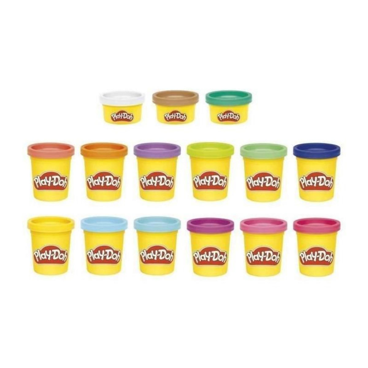 PLAYDOH Play-Doh Coffret de 15 pots couleurs classiques de pâte a modeler, pour enfants