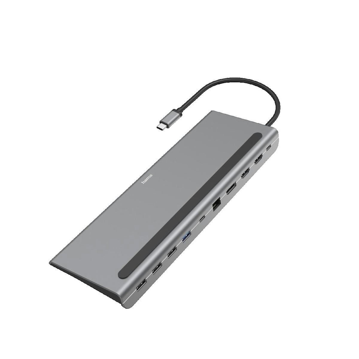 H3C Station d'accueil Hama Connect2Office Pro 10 ports, aluminium, 4K Ultra HD
