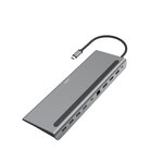 H3C Station d'accueil Hama Connect2Office Pro 10 ports, aluminium, 4K Ultra HD