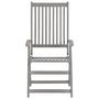 Voir la diapositive 4 : VIDAXL Chaises inclinables de jardin lot de 4 et coussins Bois acacia