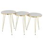 Voir la diapositive 2 : Paris Prix Lot de 3 Tables d'Appoint  Lottie  56cm Blanc