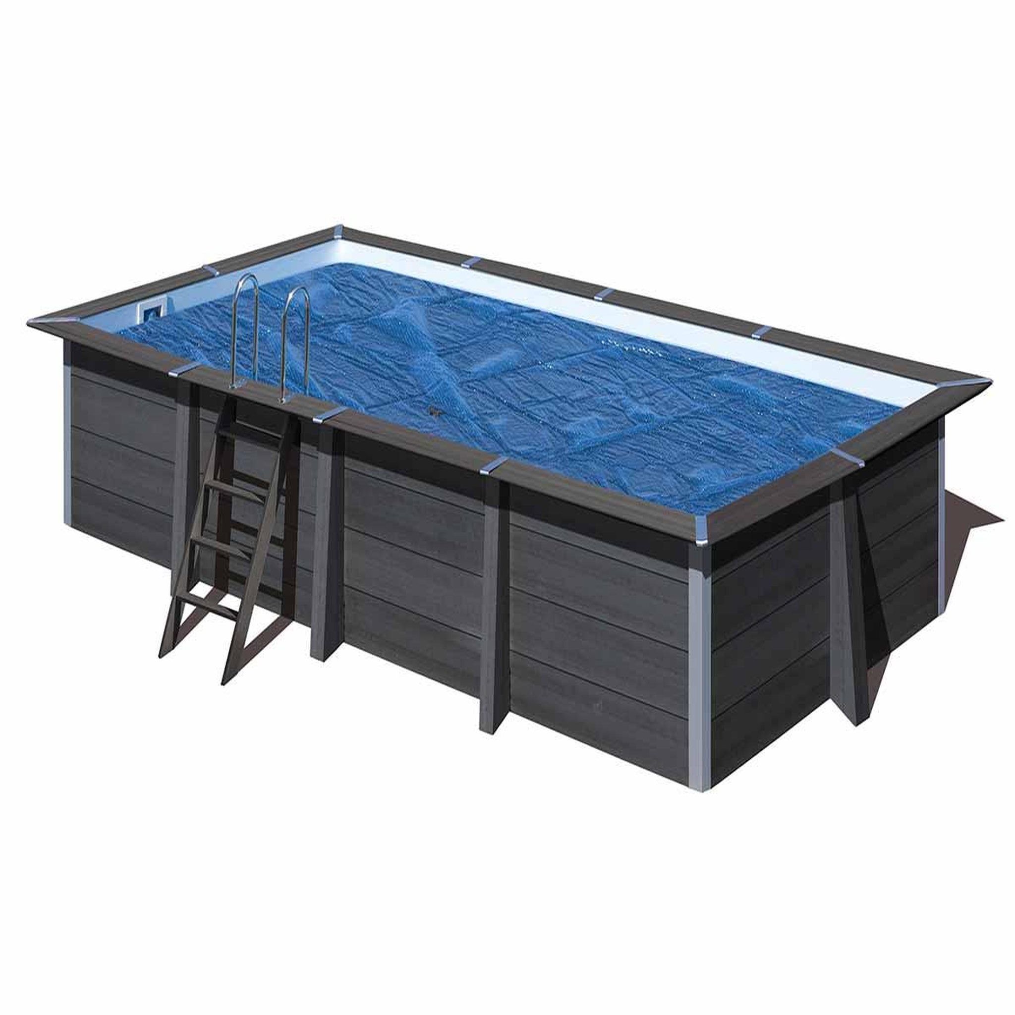 GRE Bâche à bulles pour piscine composite rectangulaire 3,26 m x 1,86 m - Gré