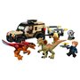 LEGO Jurassic World 76951 Le Transport du Pyroraptor et du Dilophosaurus, Jouet 