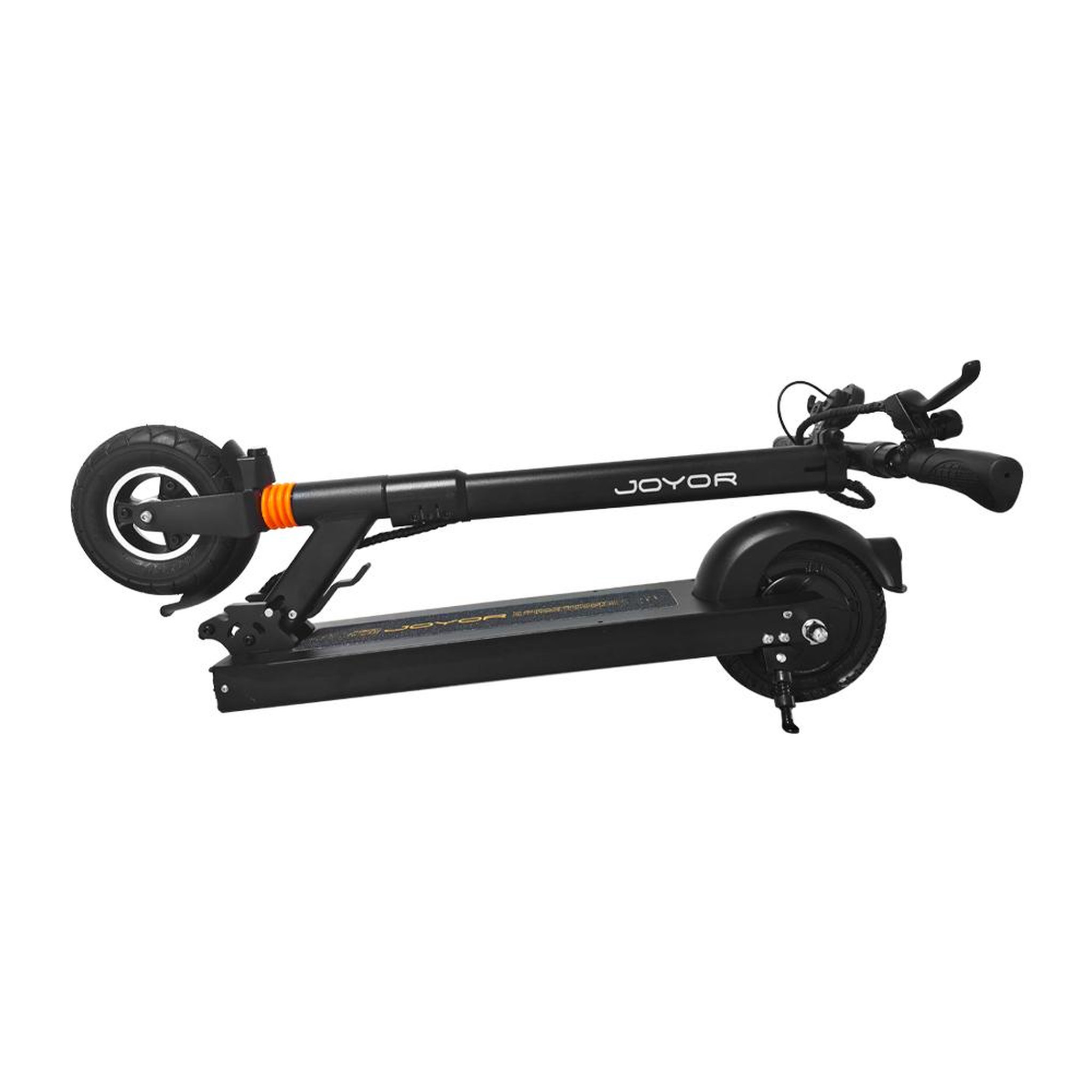 Voir la diapositive 2 : JOYOR Trottinette électrique JOYOR F5, légère et pliable, idéale pour les trajets domicile-travail, noire.