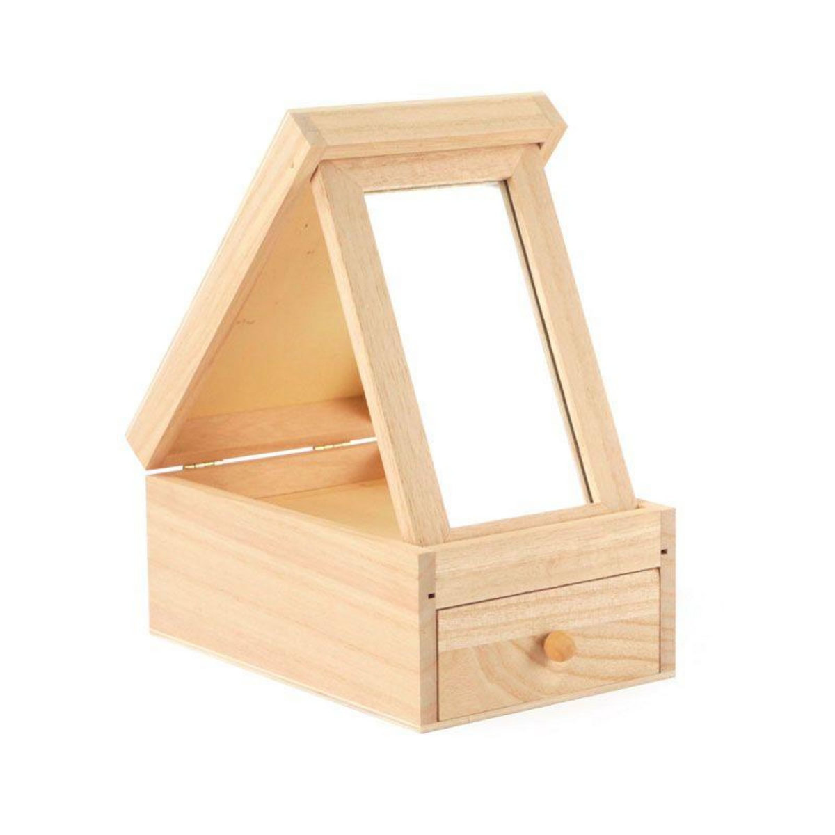 Graine créative Coiffeuse en bois avec miroir 18 x 12 x 8,5 cm